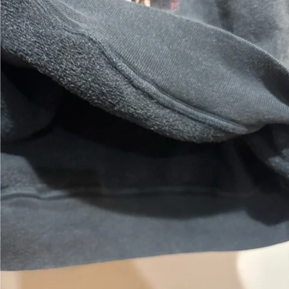 Annie Bing Tiger Sweatshirt Gray/Black Size Small Frayed Sleeves - Picture 8 of 12